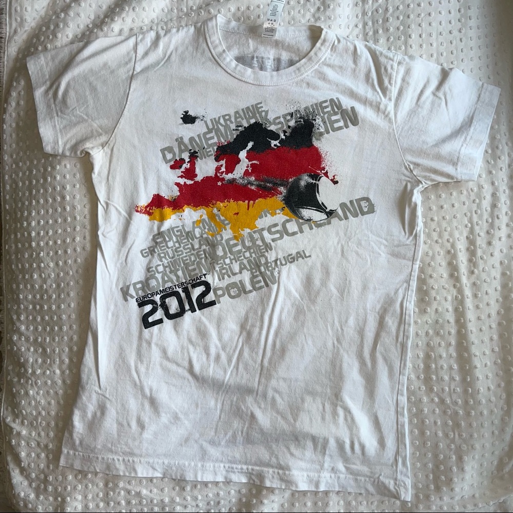 Euro soccer fussball germany ukraine all European countries print shirt M